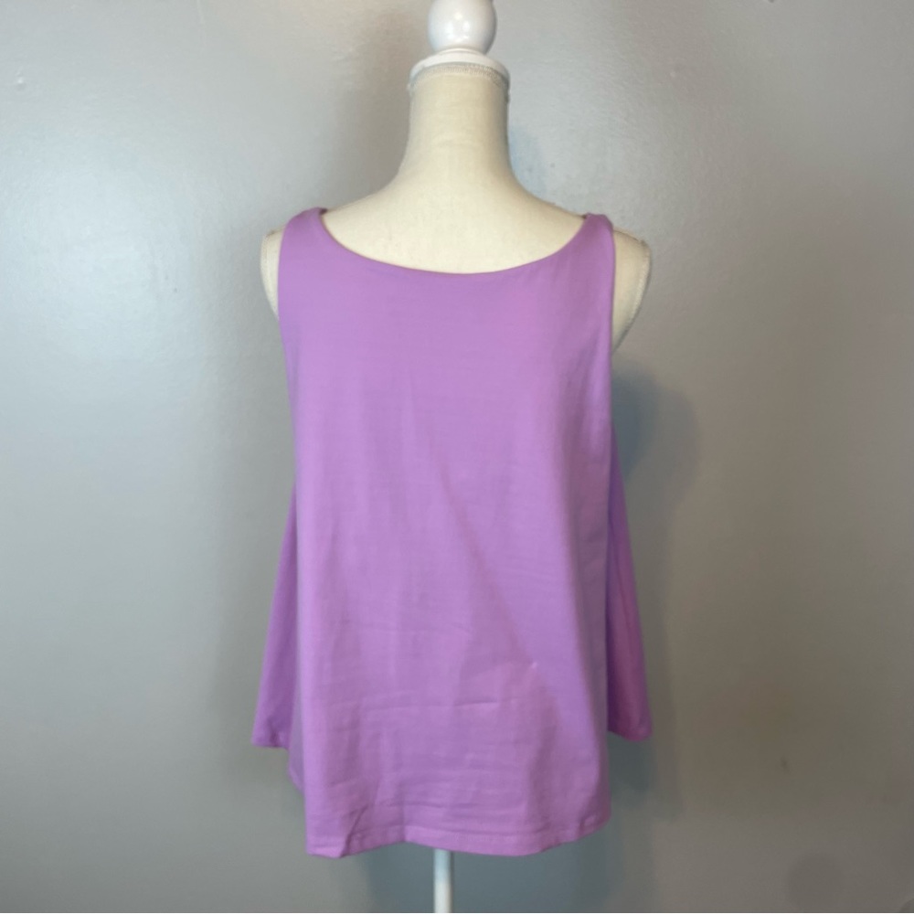 Susana Monaco Purple Tank Top Built In Bra Size Medium - Picture 8 of 11